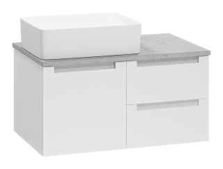 Подвесная тумба под раковину Brevita Cargo CAR-01080-011П2Я 80см белый